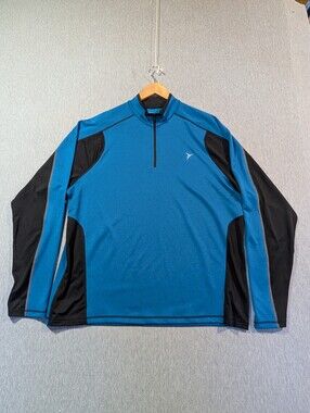 Old Navy Active Pullover Men's XL Blue Black 1/4 Zip